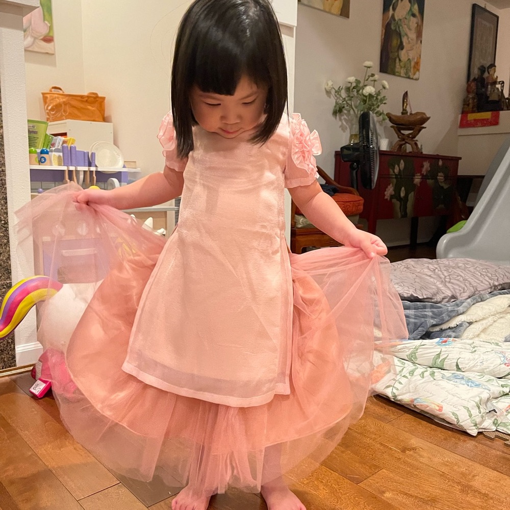 Toddler tunic dress and tutu skirt